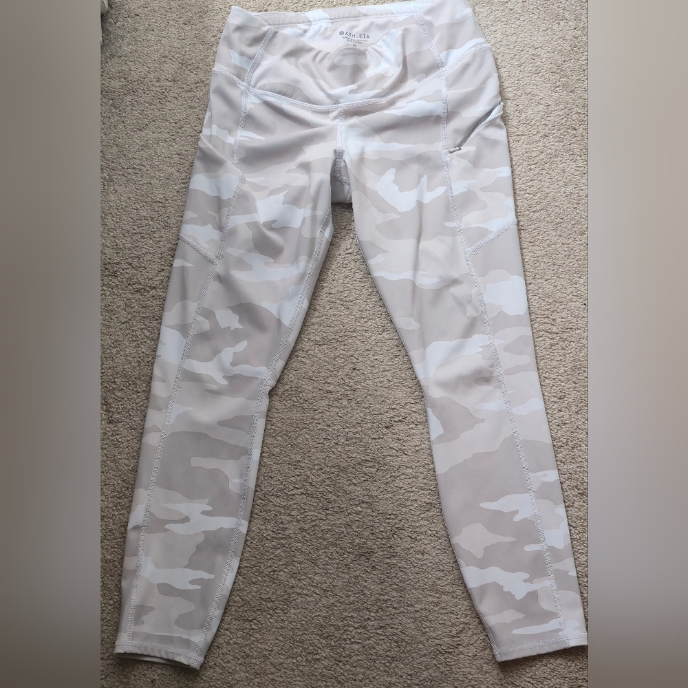 Athleta Neutral Camo Leggings